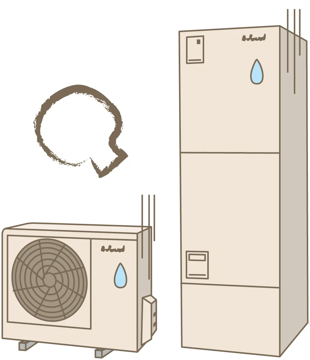 八王子の降雪対策としてヒートポンプ周辺の通気を確保し雪や落ち葉を取り除くメンテナンス